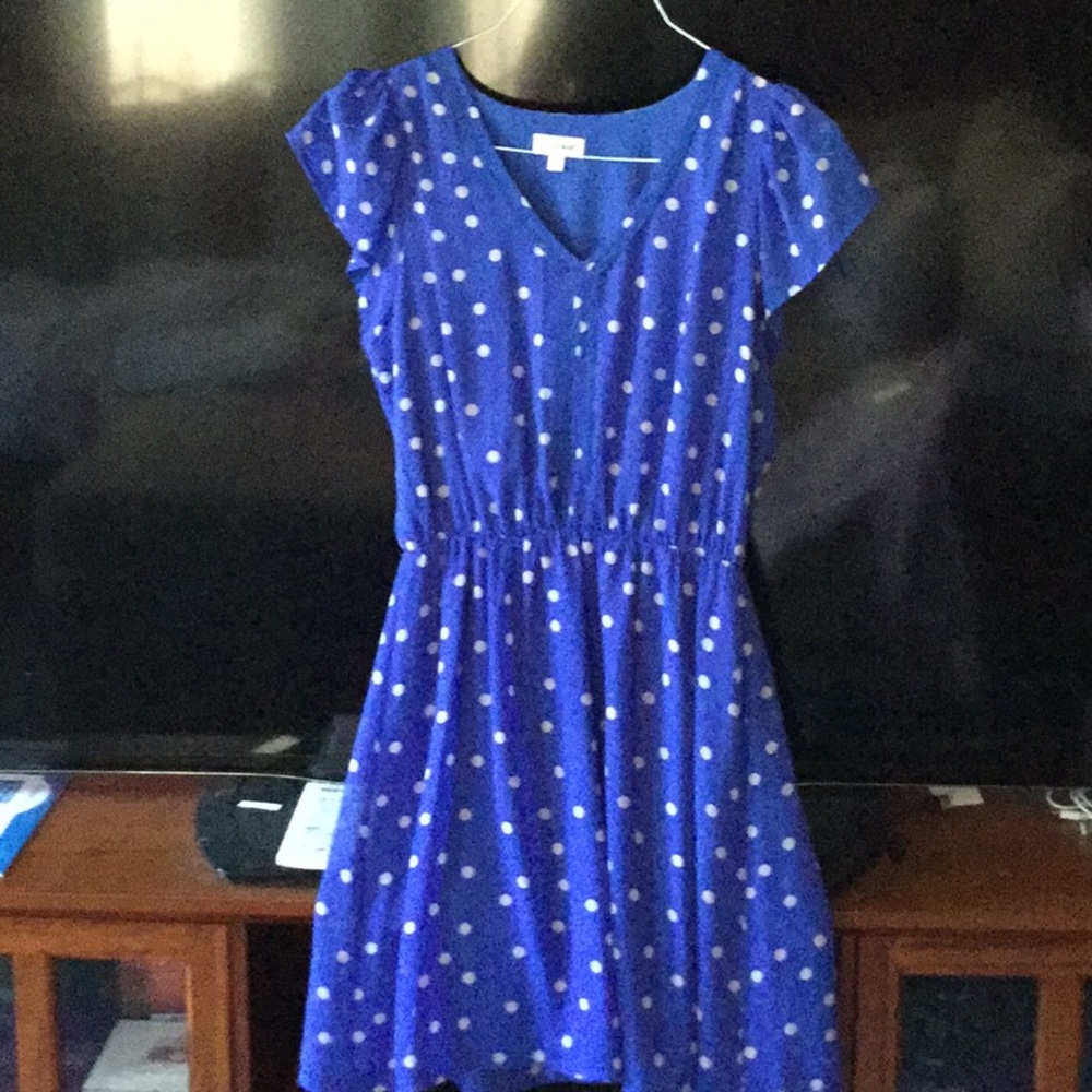 Blue Polka Dot Dress